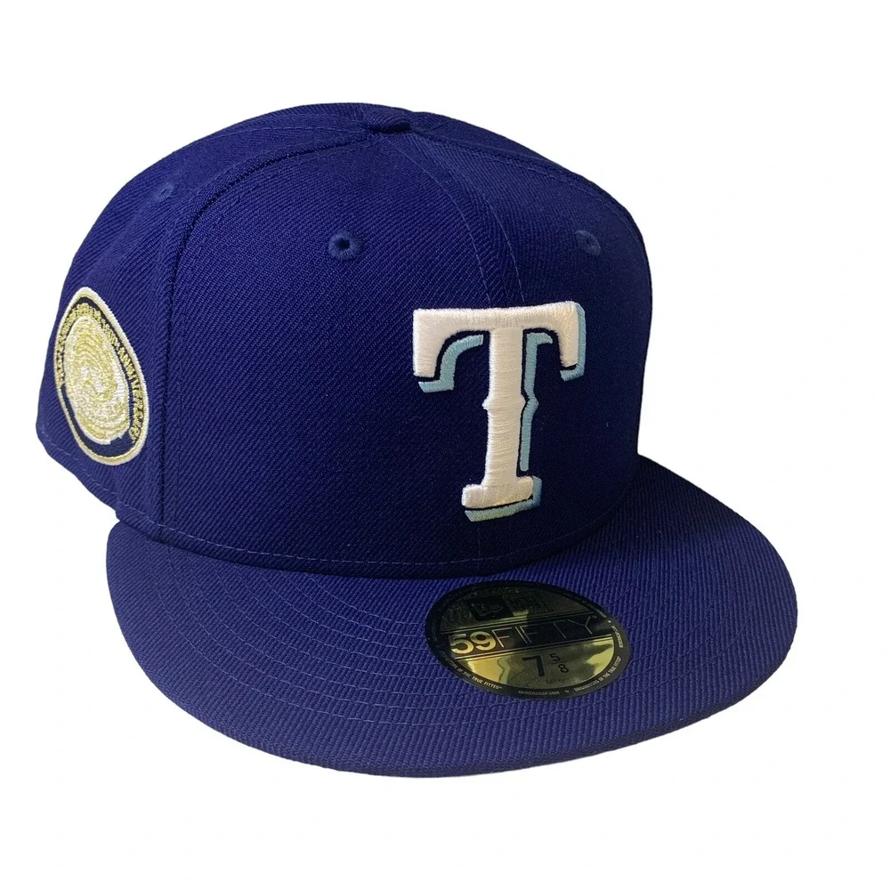 Texas Rangers New Era 59FIFTY MLB 1969 All Star Game Dark Royal Fitted Hat 7 5/8